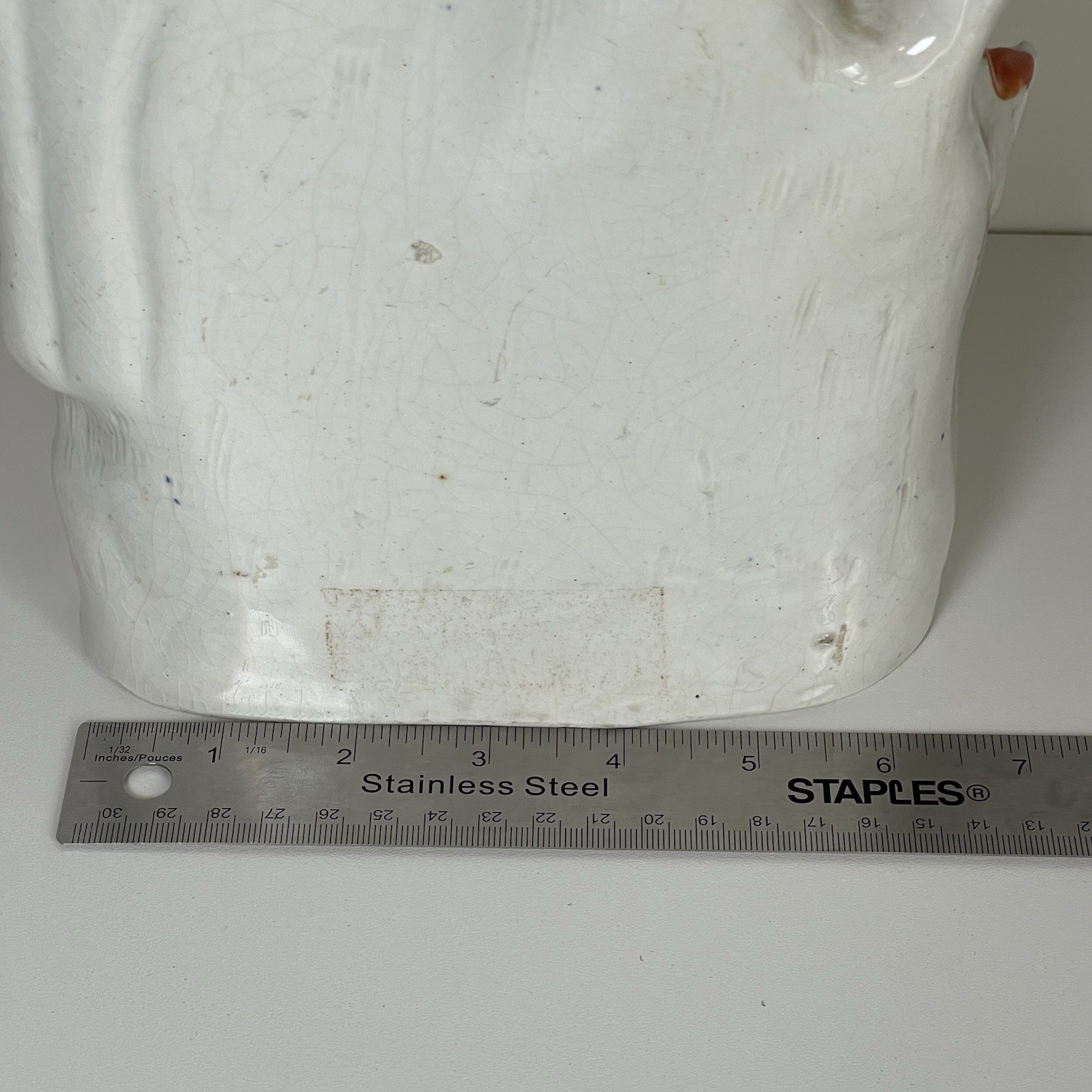 Antique Staffordshire Abraham & Isaac Spill Vase Flatback 12.75” c1860 Biblical