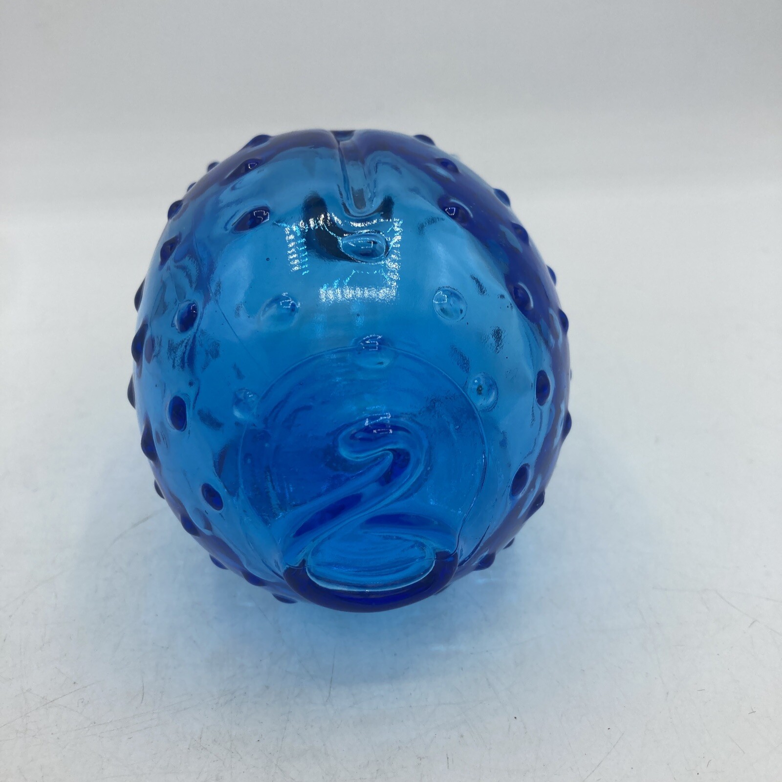 Vintage Holmegaard Pig Stopper Nose Jacob Bang Scandinavian Cobalt Blue Glass
