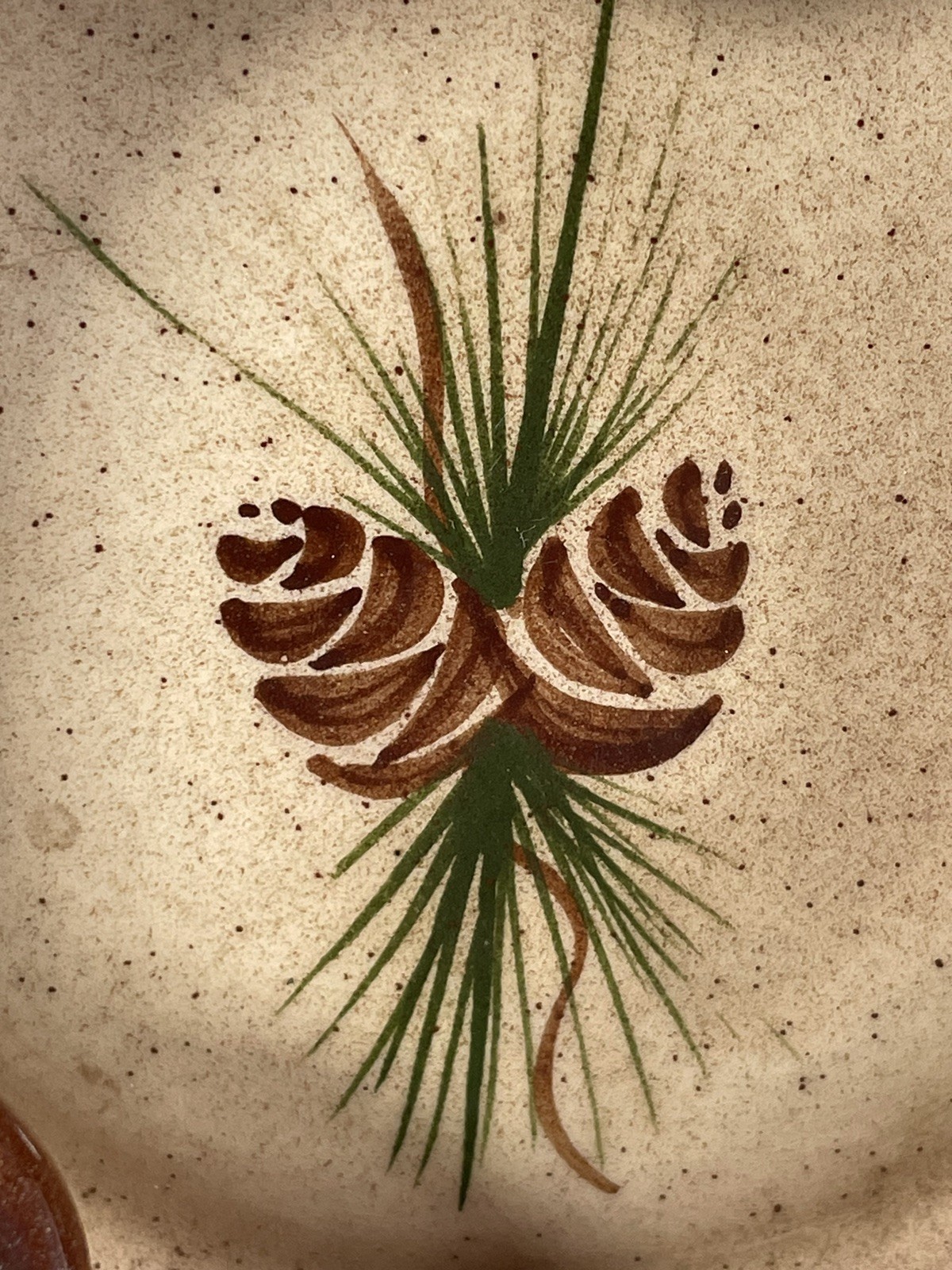 Vintage Romco Pottery Cigarette Astray Rocky Mountain Pottery Pine Cones