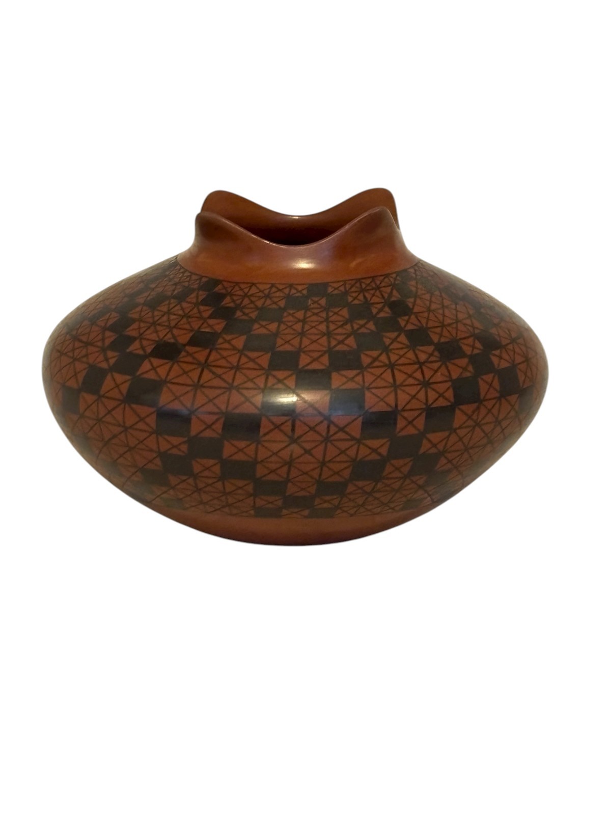 Olga Quezada Mata Ortiz Mexican Clay Pottery Pot Vase Artist Signed