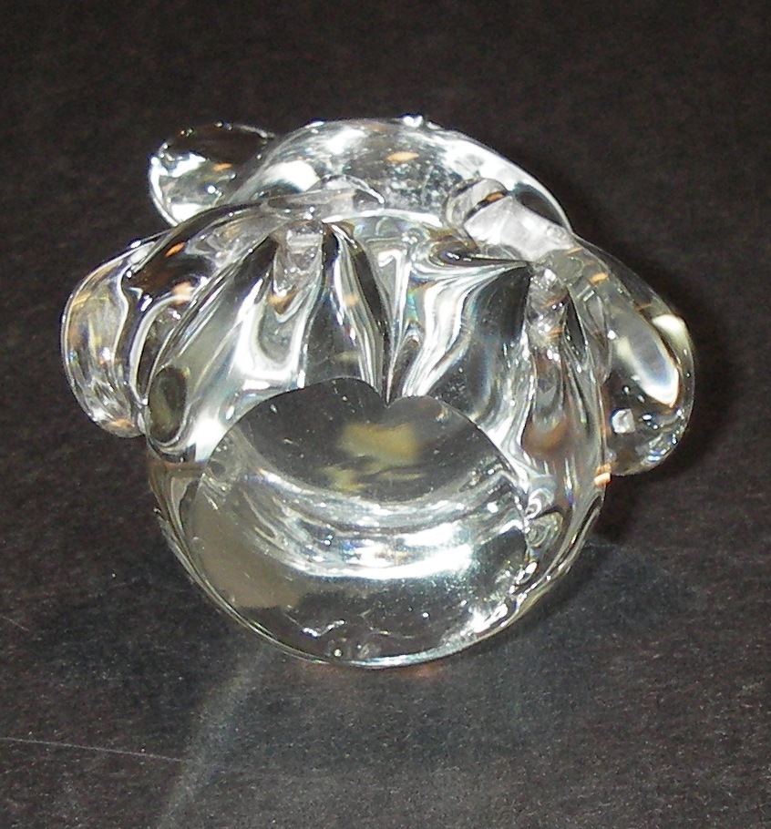 PAPERWEIGHT US Commemorative Fine Art Gallery Glass Clear Figural Mouse 3″.