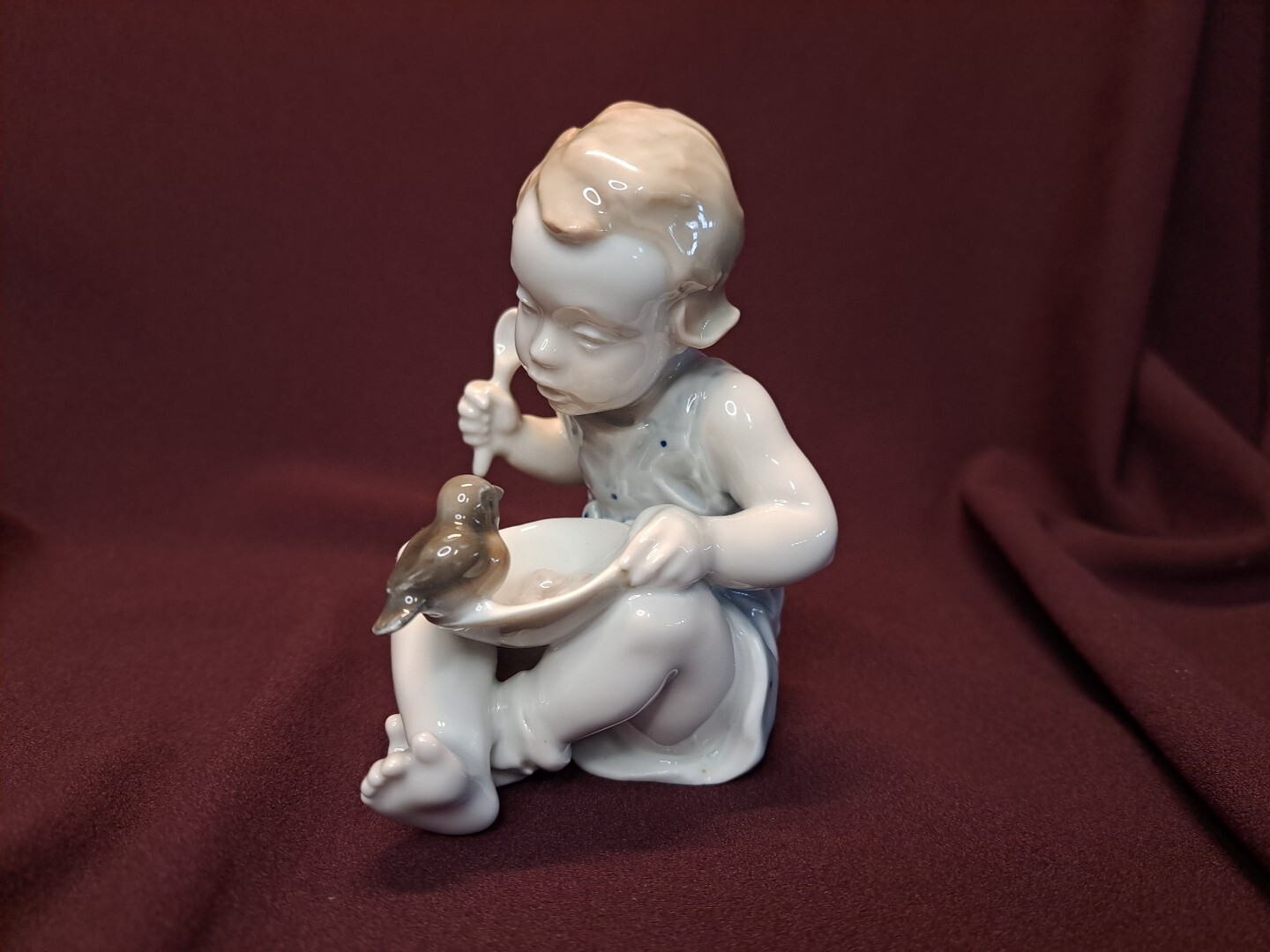 Vintage Rosenthal Figurine Child with Bird 1664 Germany Gronau
