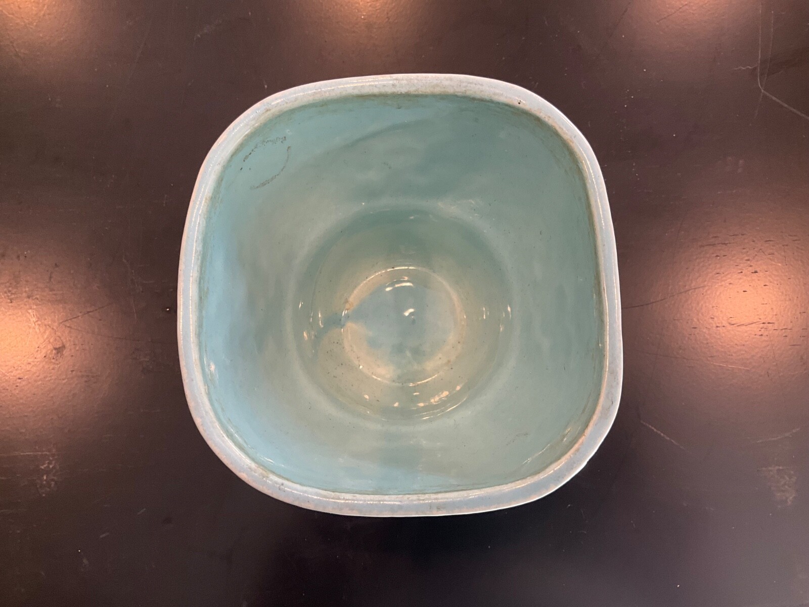Vintage Hull Pottery 1940s Flower Pot Planter #425 4 1/8” T 4.5” W Made in USA
