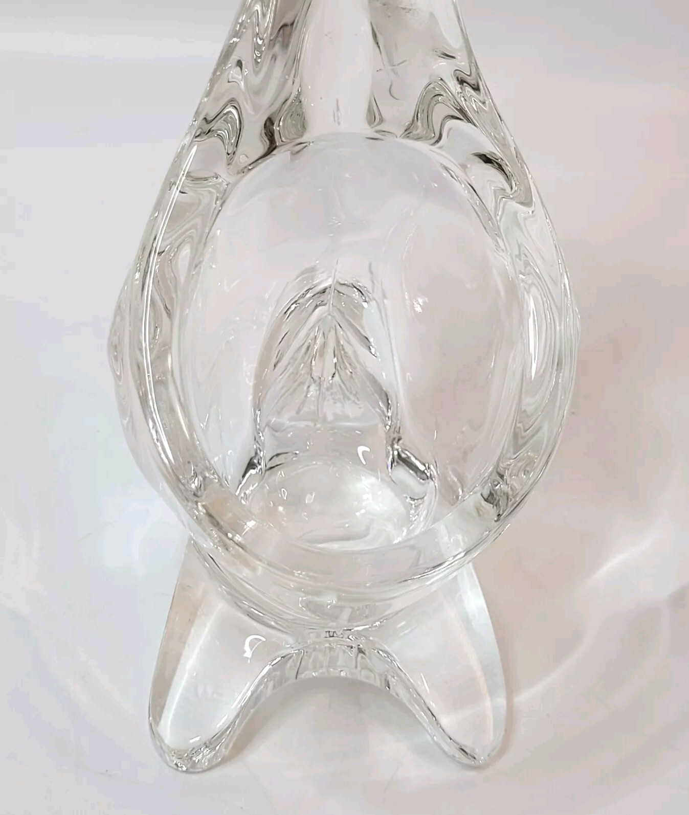 Sasaki Kangaroo Clear Crystal Paperweight/Trinket/Candy Dish Decor 7×8″