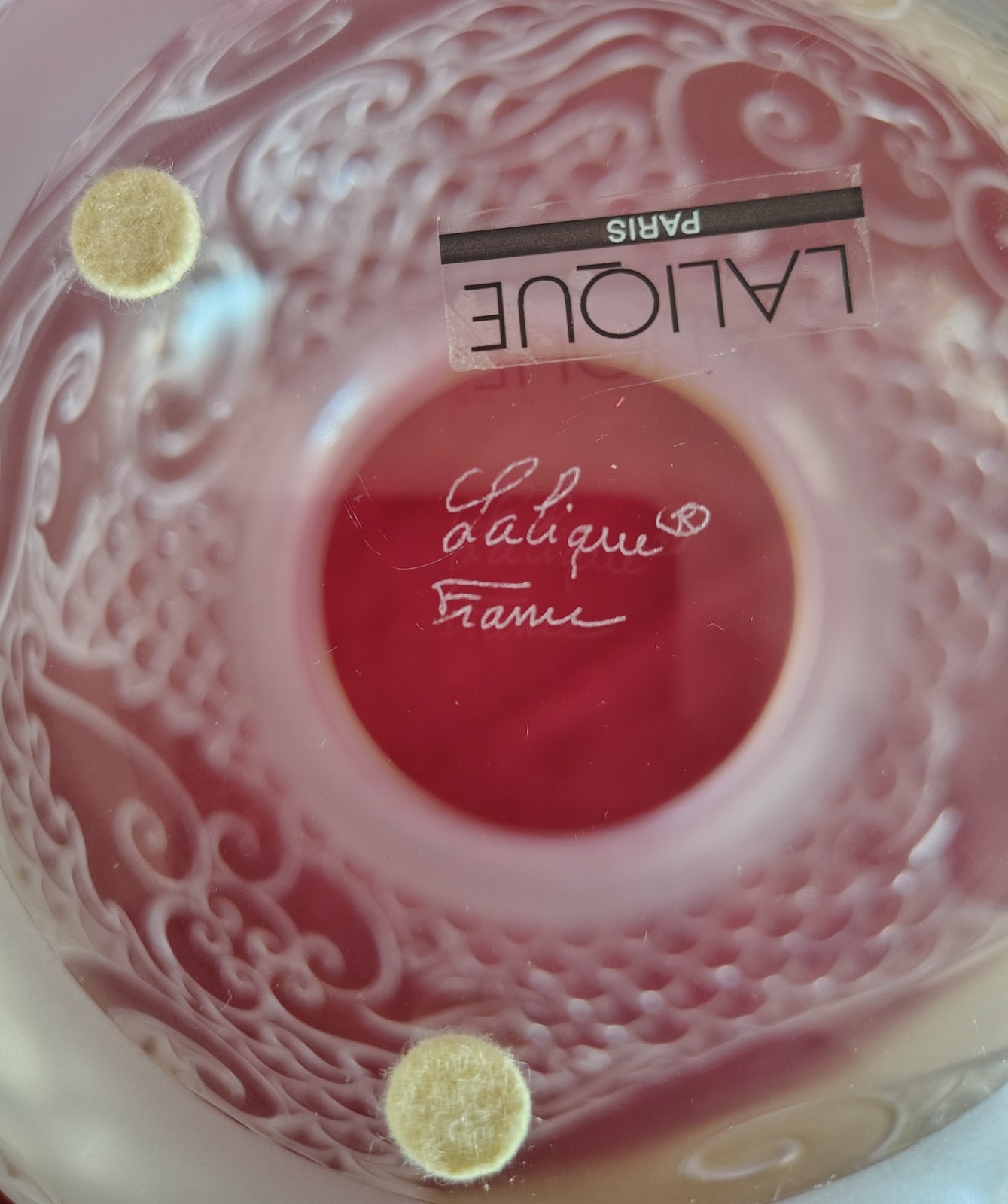 LALIQUE France XIAN Large Vase 1996 Crystal Glass w/Box X’Ian