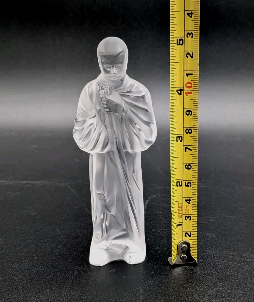 Lalique Crystal Nativity Scene Joseph Mary Baby Jesus Discontinued Set As Is