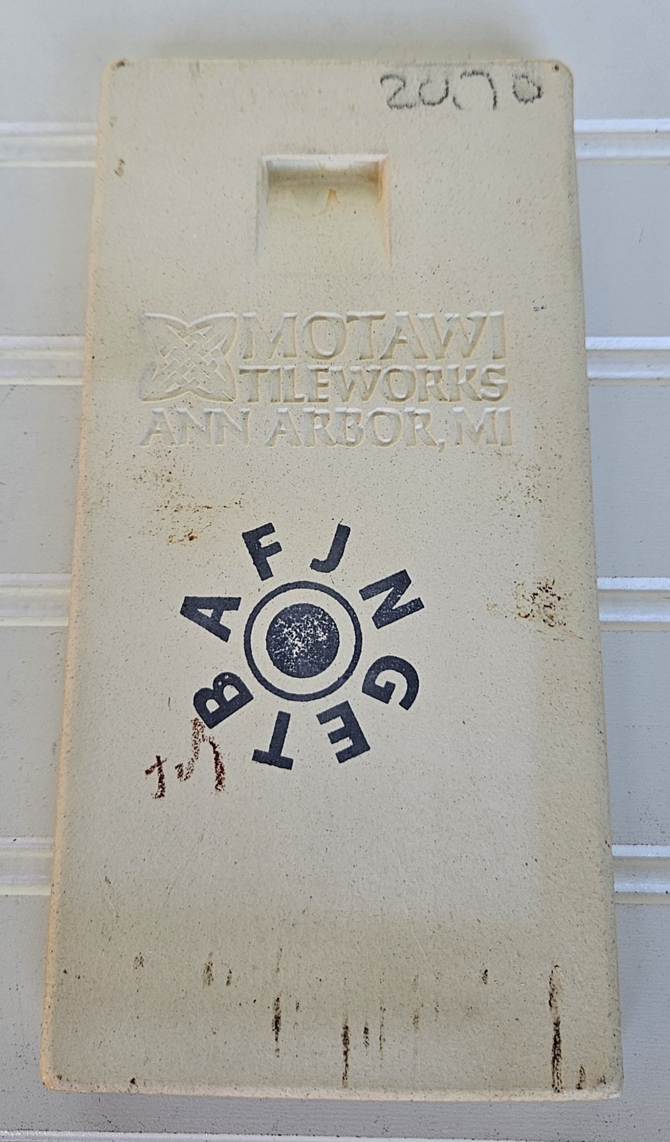 Vintage Motawi Tileworks Number 2 Tile Ann Arbor Michigan 8×4