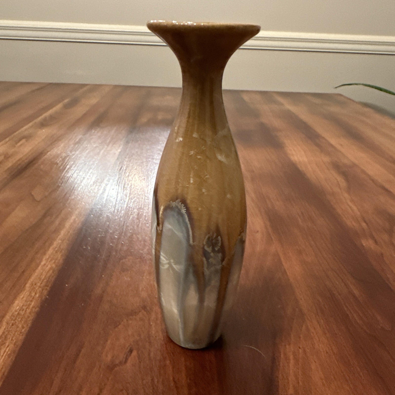 Bill Campbell Crystalline 6.5” Bud Vase Marked CV 2020 Art Pottery RARE