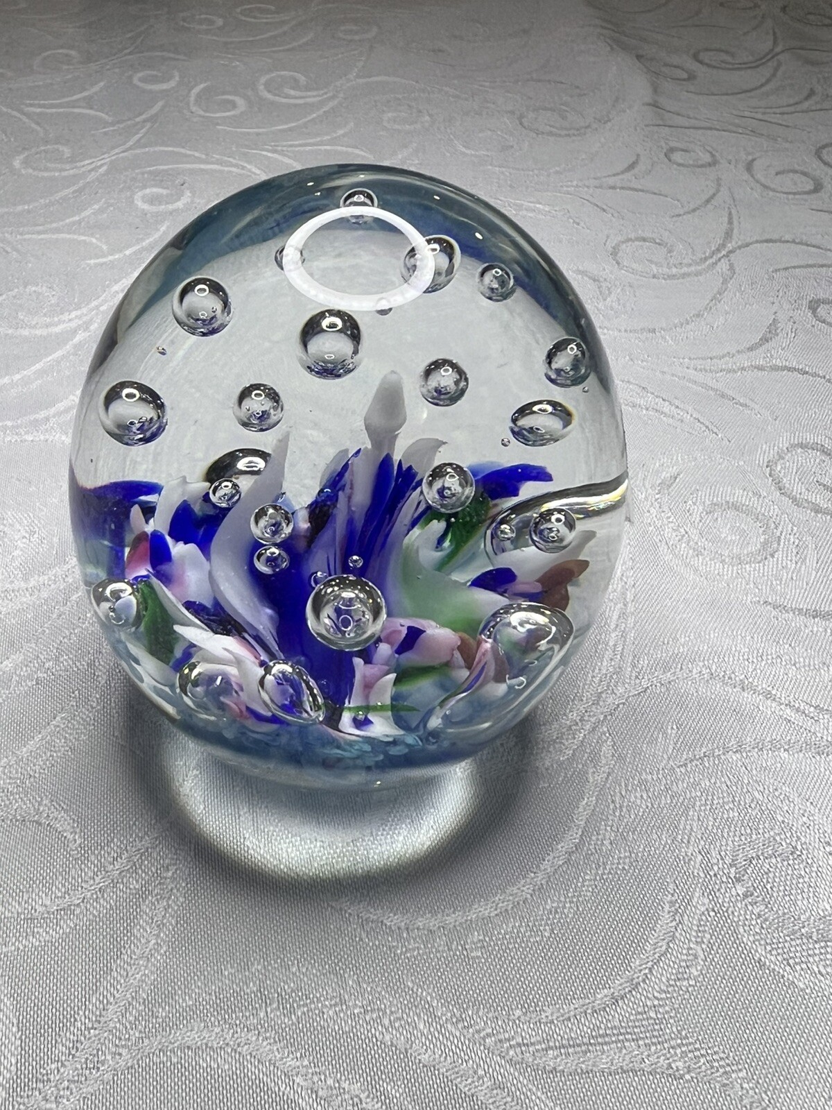 Gibson Art Glass Crystal Paperweight