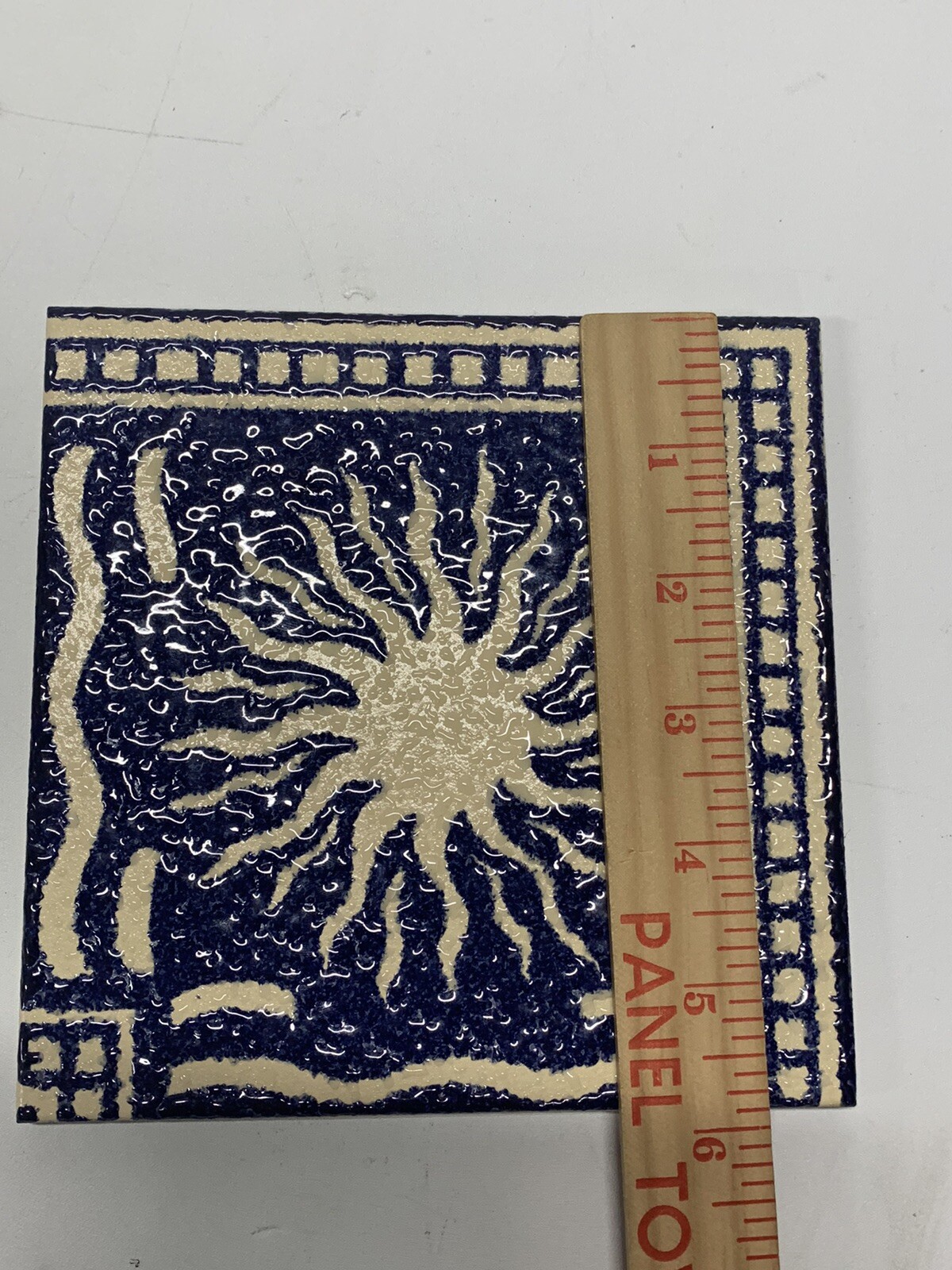 Lot Of 4! FRANK LLOYD WRIGHT STORER SQUARE BLOCK TILE 6″ x 6″ Motawi Tileworks