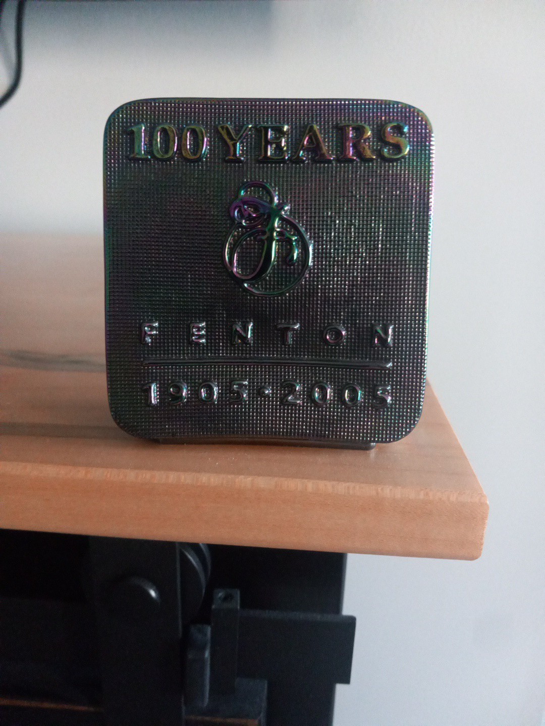 Fenton Glass Dealer 100 Year Anniversary Carnival Glass Display Sign