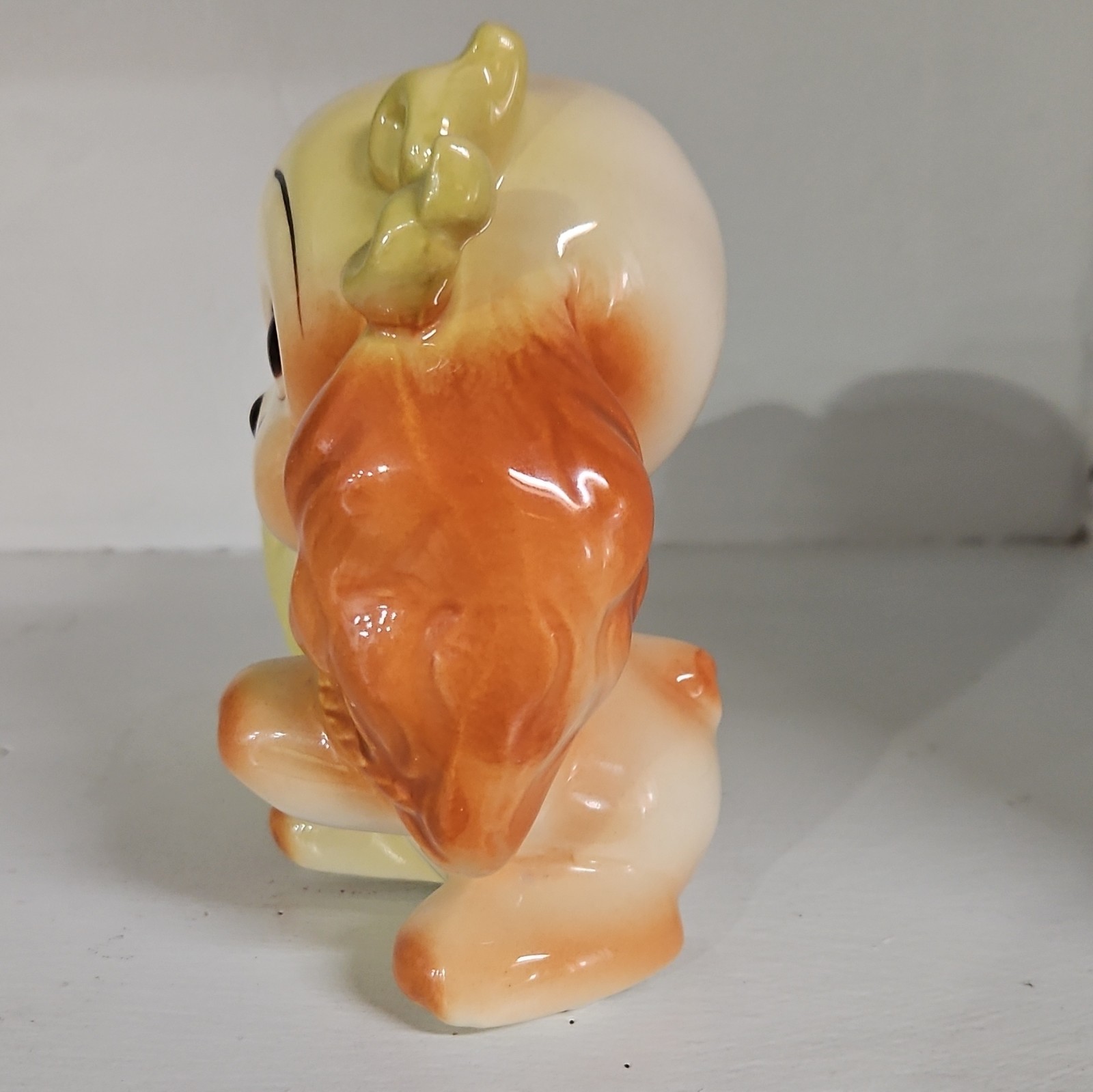 Hull Pottery Dog Puppy Planter Big Sad Eyes Cocker Spaniel 1950s Vintage