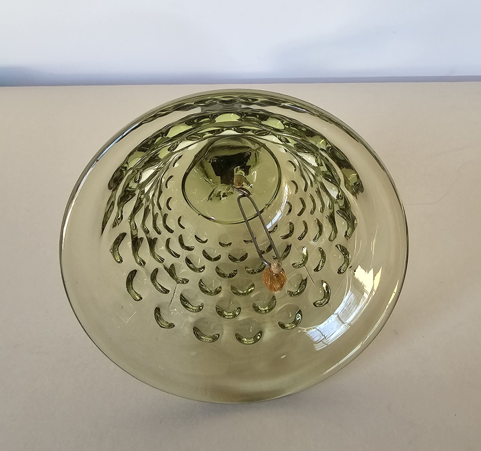 Vintage Fenton Olive Green 6 inch Bell Excellent Condition