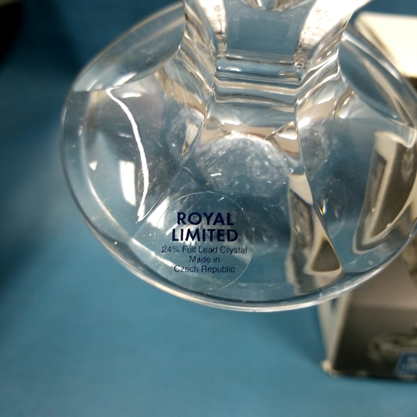 Royal Limited Crystal Tulip Vase in Box 8″ 24% Full Lead