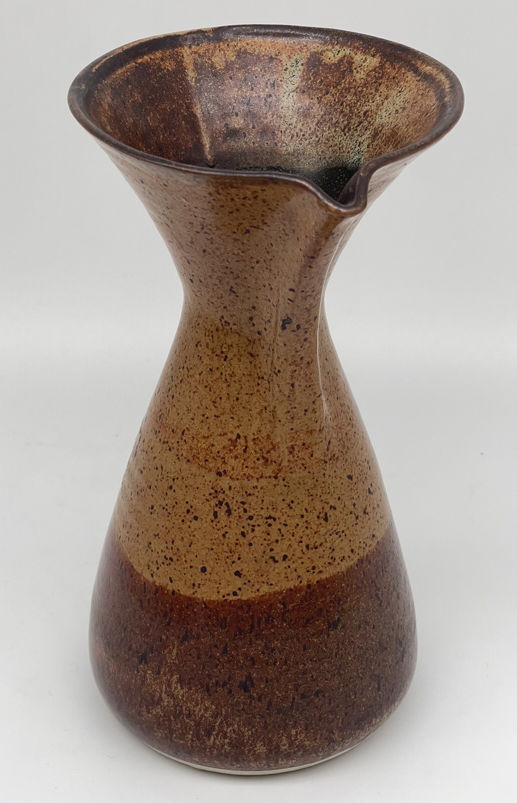 Vintage Studio Art Pottery Glaze Water Wine Carafe Mid Century Modern 8.75” 1970