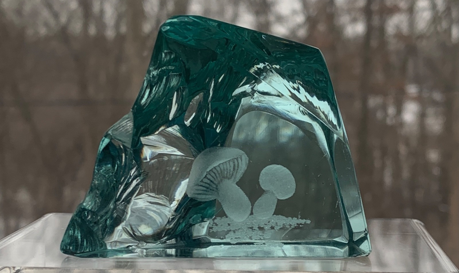 Hovmantorp Sweden “Iceberg” sculpture signed by Rune Strand and Lars Börnesson!