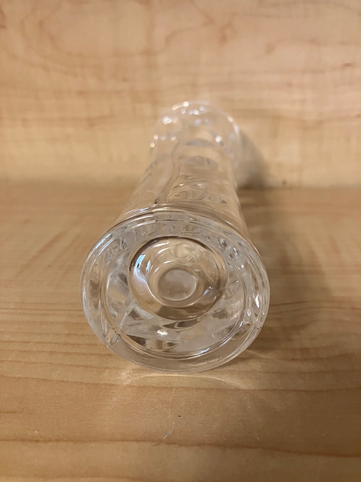 RCR Royal Crystal Rock Bud Vase 7.5″ Cut Crystal Made In Italy Heavy Decorative