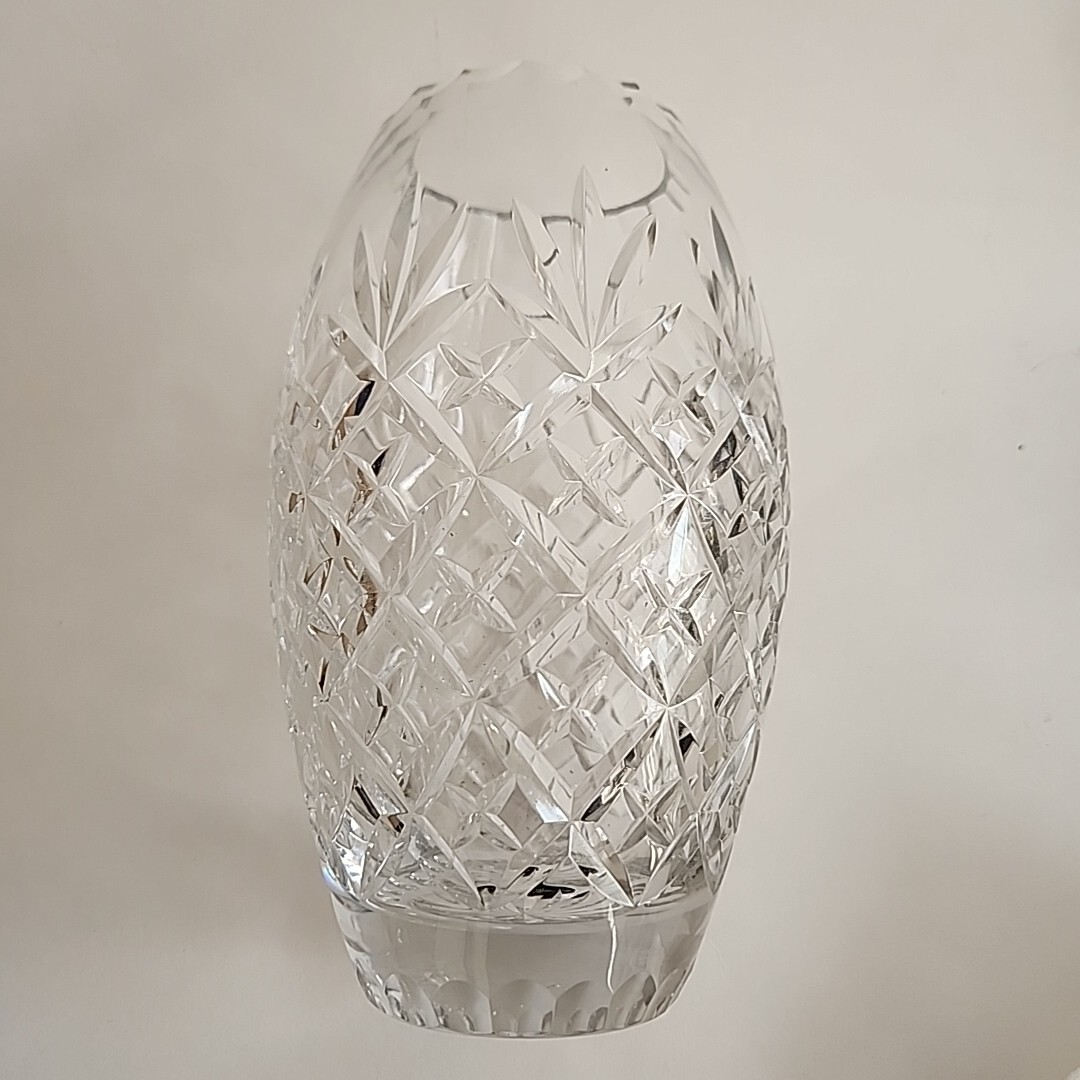 Crystal Clear Industries Leaded Glass Vase Hungary 8″ Pineapple SEE DESCRIPTION