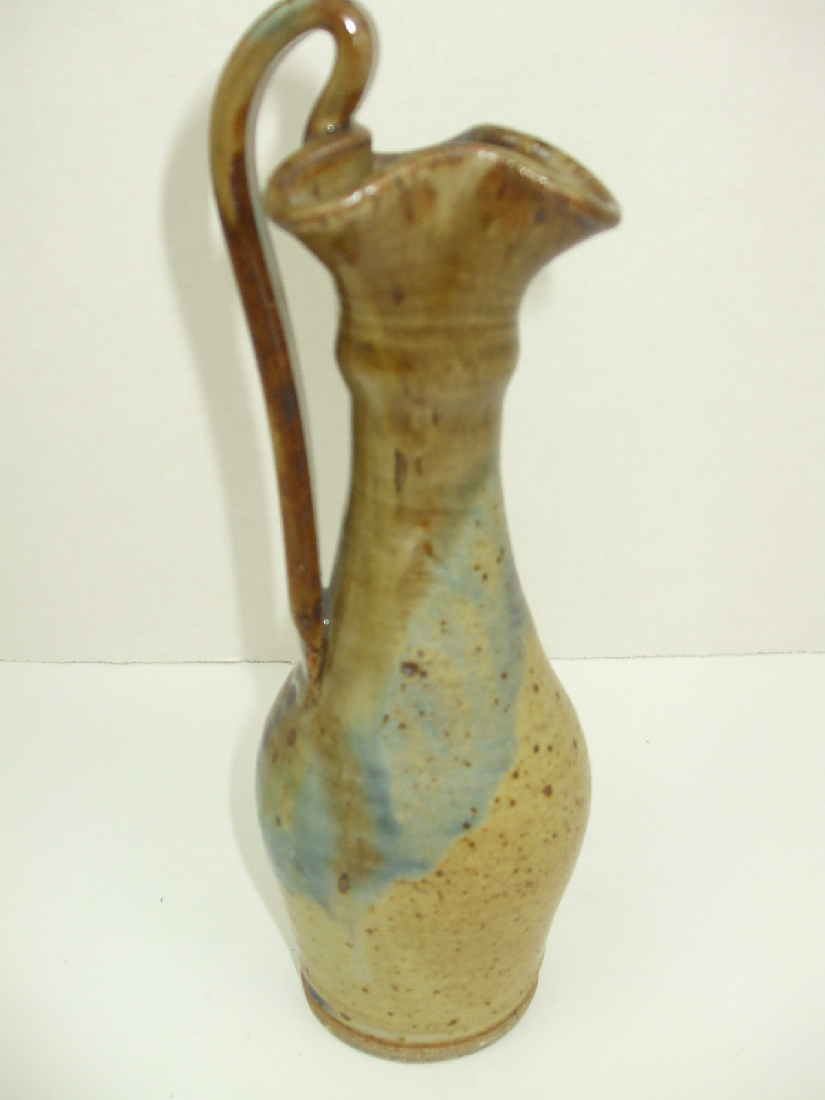 Nichols Pottery NC Signed Biblical Series Vase Pitcher Vessel God Bless You 8″