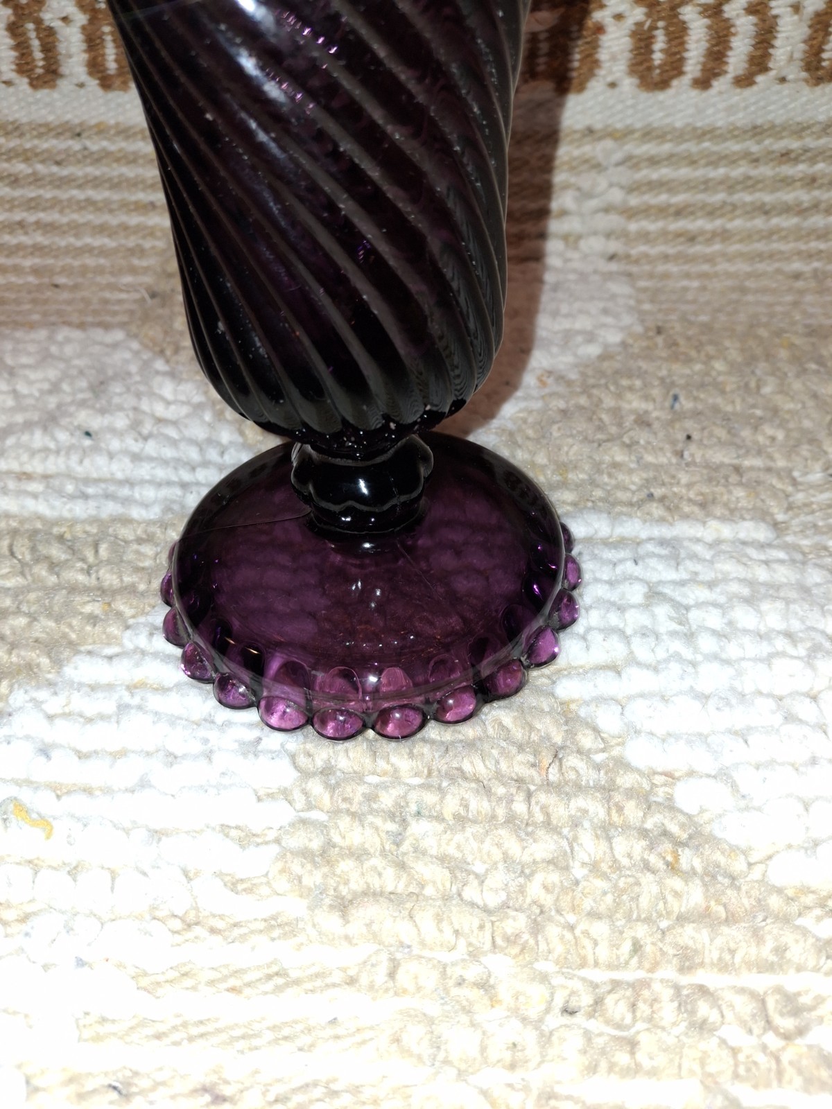 Westmoreland Amethyst And Ball Vase