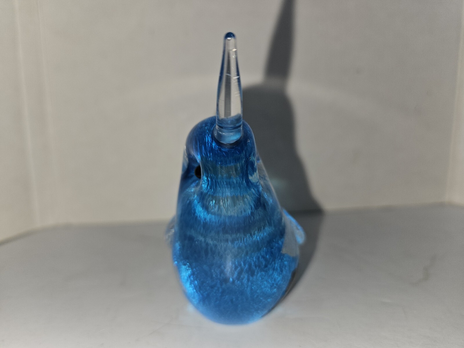 HTF Langham England Paul Miller Signed 5″ Hand-Made Art Glass Hummingbird