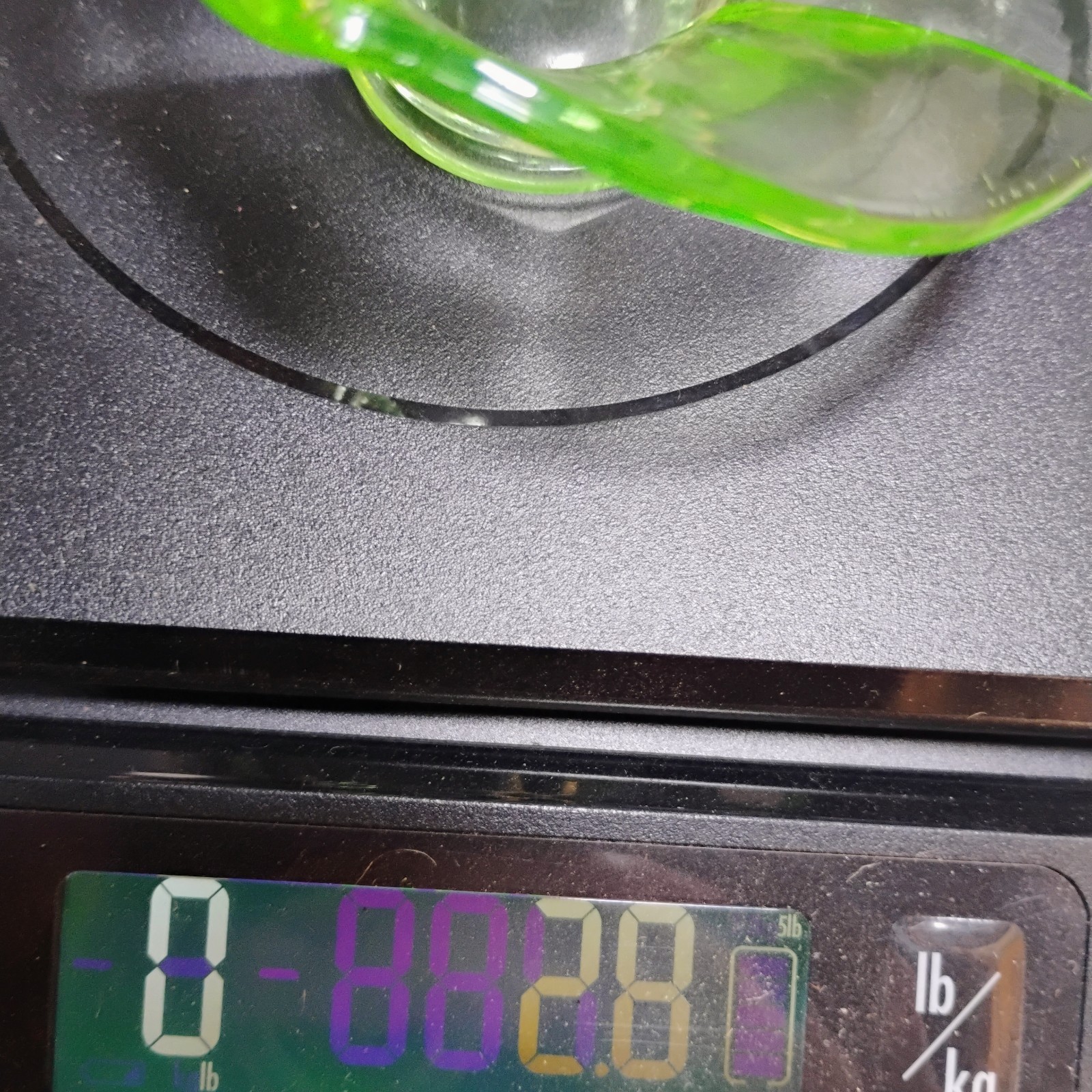 1924 Tiffin Canary Vaseline Glass 3.75 In Party Favor Mini Basket Uranium Glows