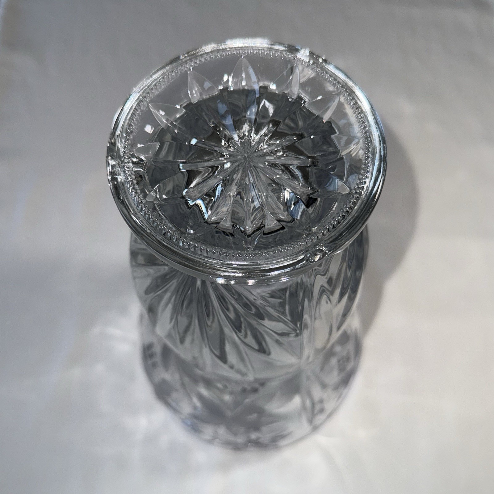 Mikasa Crystal Glass Vase Garden Terrace Pattern 10.5 In Tall Floral Easter