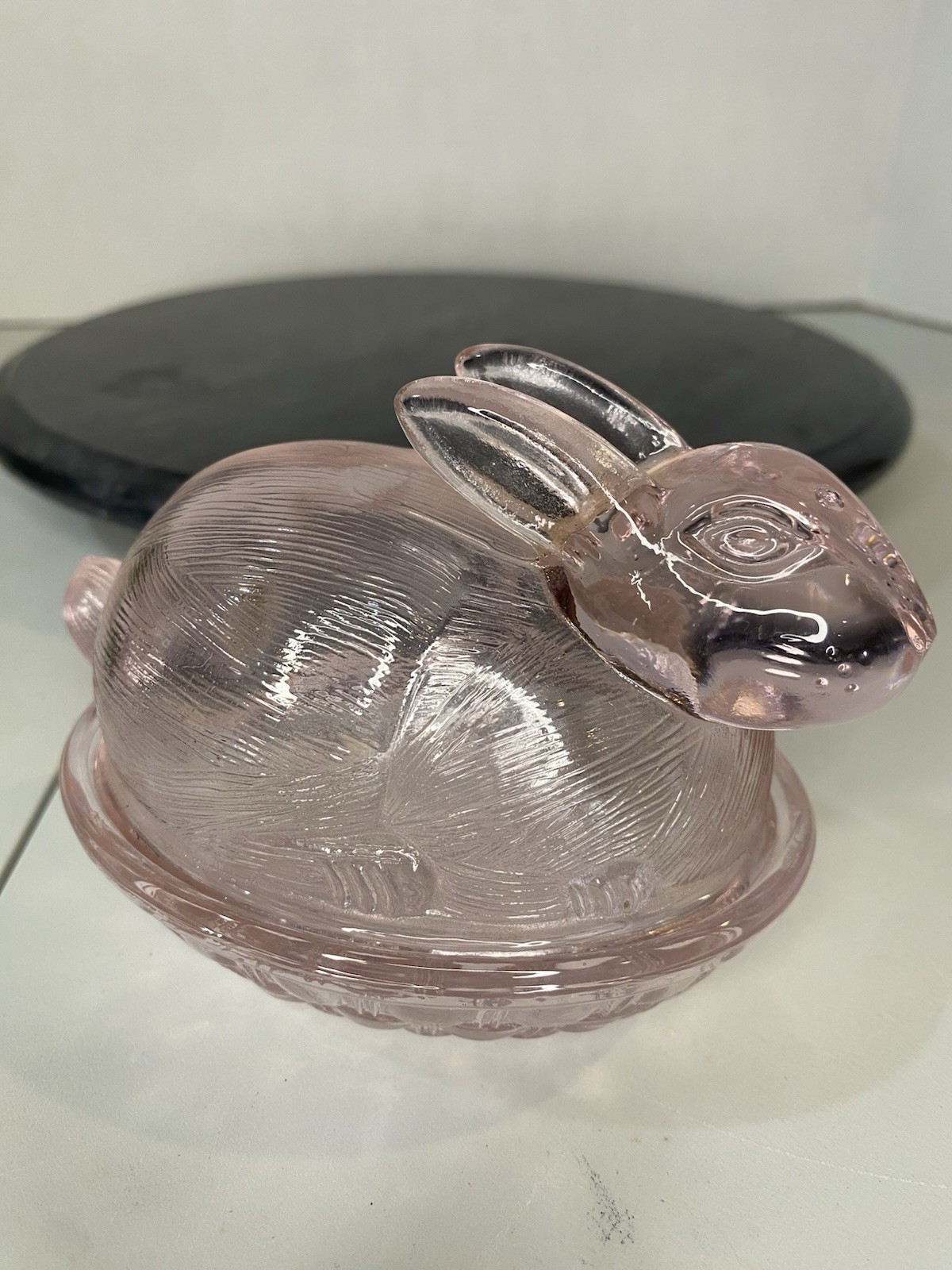 Light Pink Bunny On A Nest