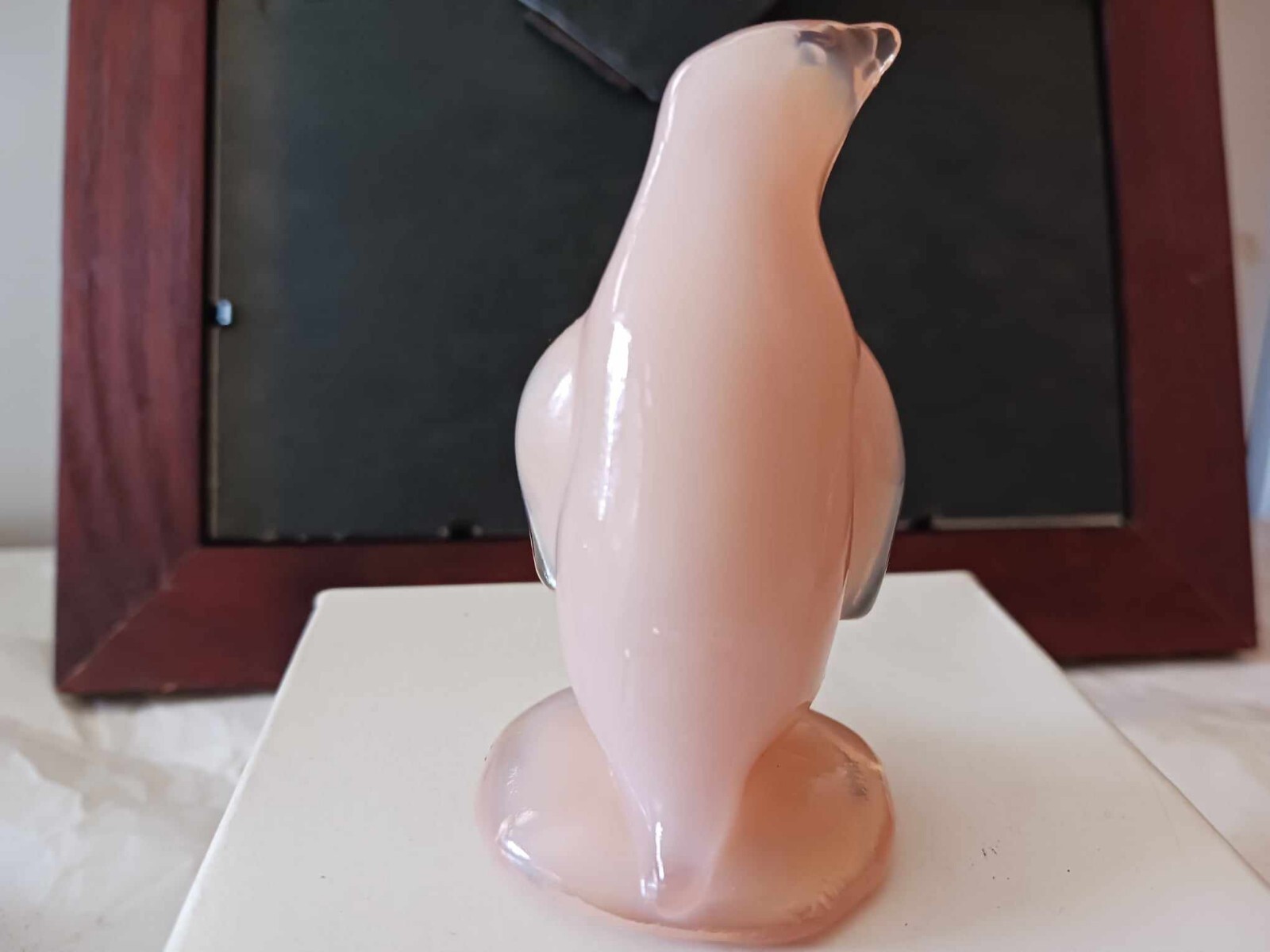 Boyd Glass Artie the Penguin 3″ tall Rosie Pink  6-3-1999 #28