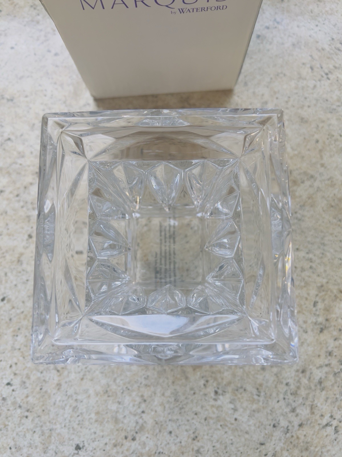 Marquis by Waterford Crystal Quad Prism Cholder/vase Bourgeois