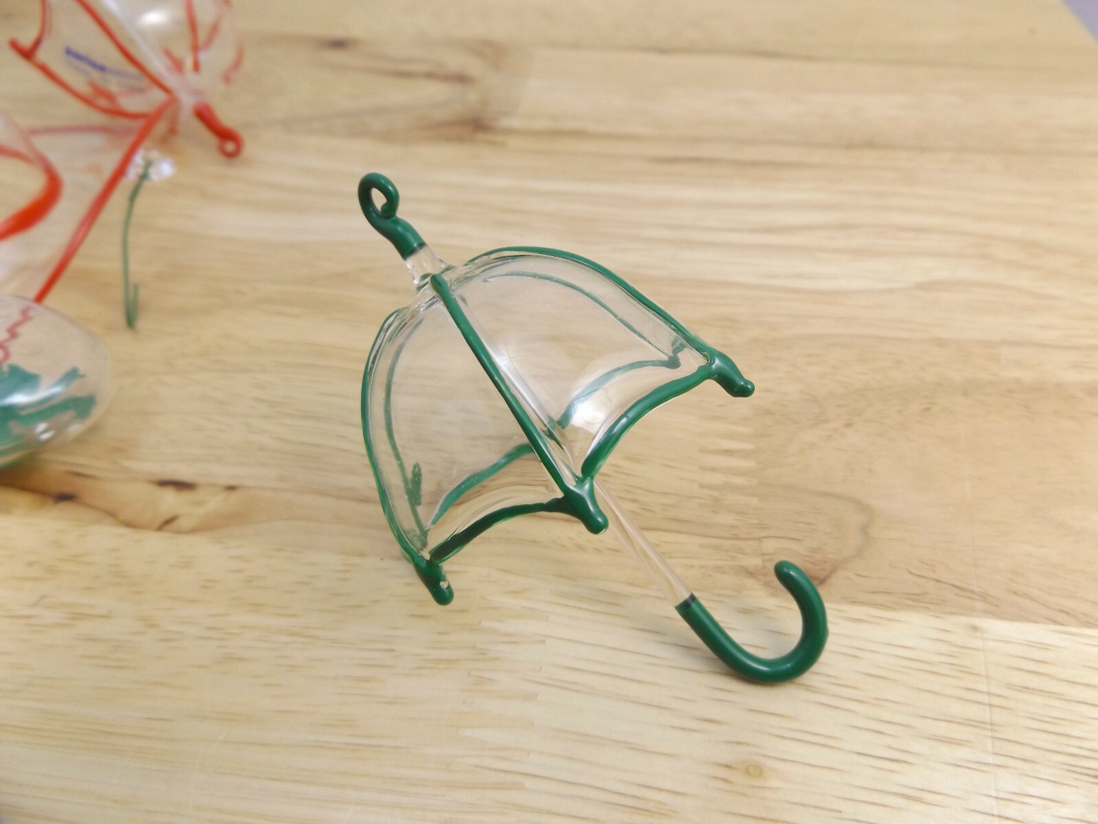 Parise Vetro Glass Christmas Ornament Set Hat Umbrella Pointe Shoe Italian Italy