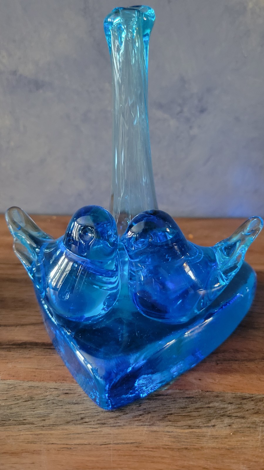 Terra Studios Bluebirds of Happiness Heart Byron Hicks 1990 3″ Ring Holder