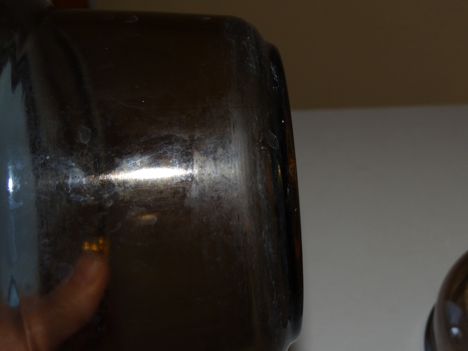 Vintage Corning Ware Visions Plant Helpers Brown Glass Planter saucer tray PH7P