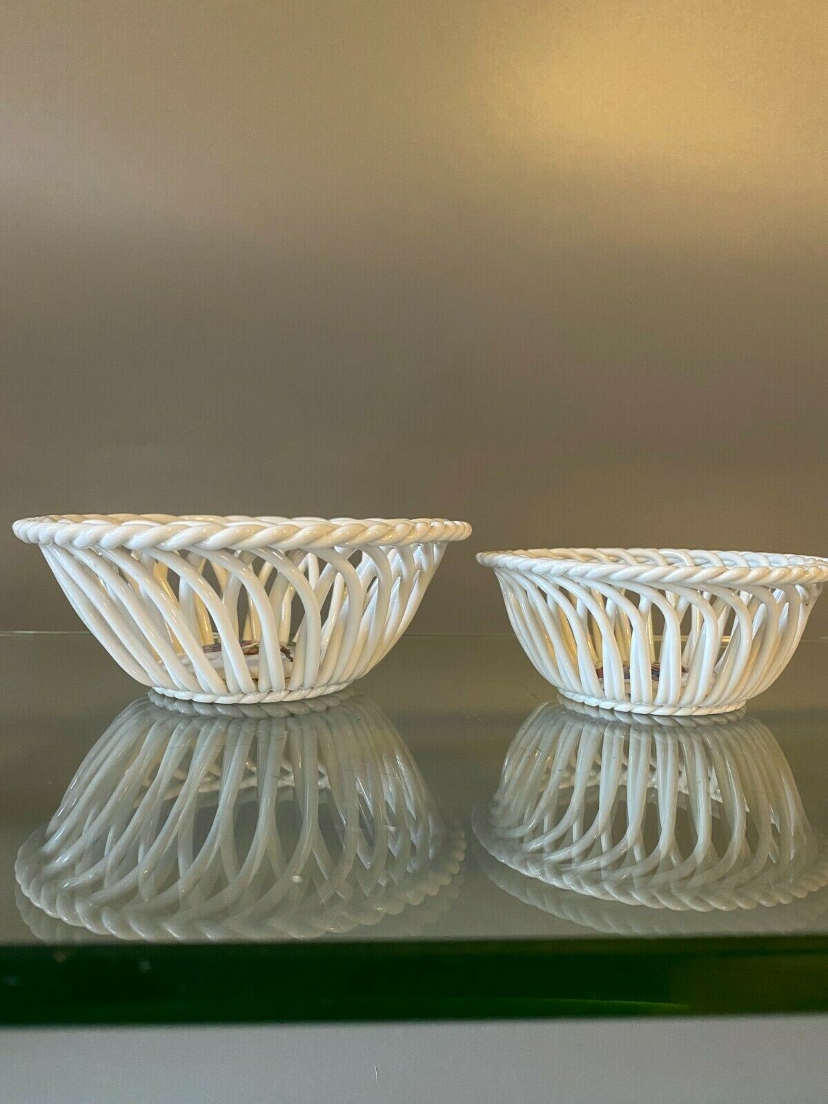 2 | Herend | Open Weave Baskets | #7372 | #7373