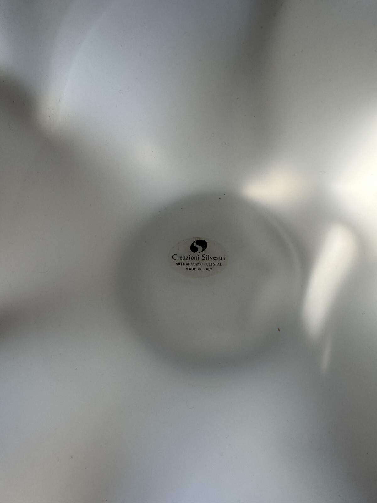 creazioni silvestri Arte Murano Crystal Vase