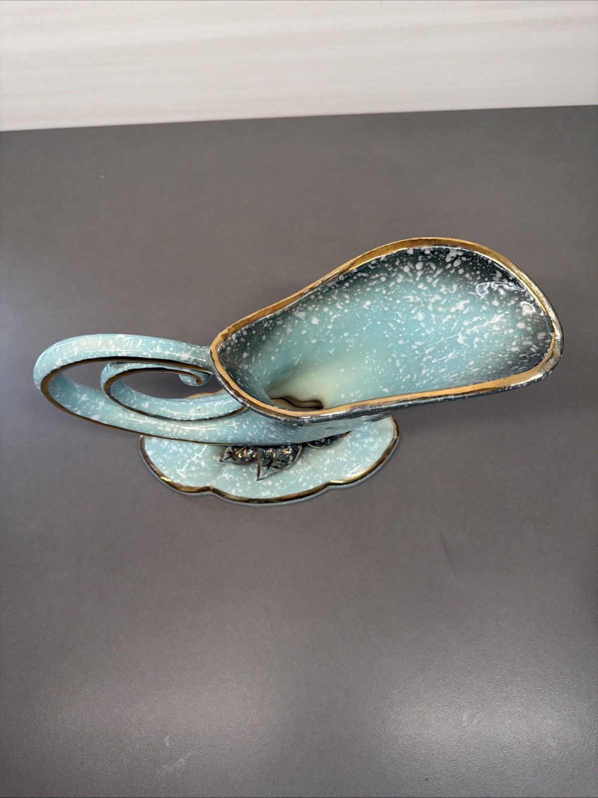 Vintage Hull Pottery Robins Egg Blue Planter Vase Gb3