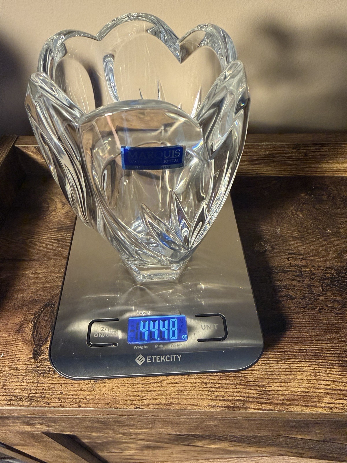 Marquis by Waterford Sweet Memories 6.5” Lead Crystal Vase Made in Germany