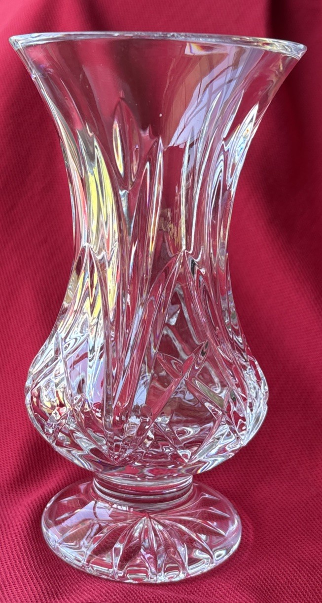 Vintage Signed Waterford Crystal 6” Vase