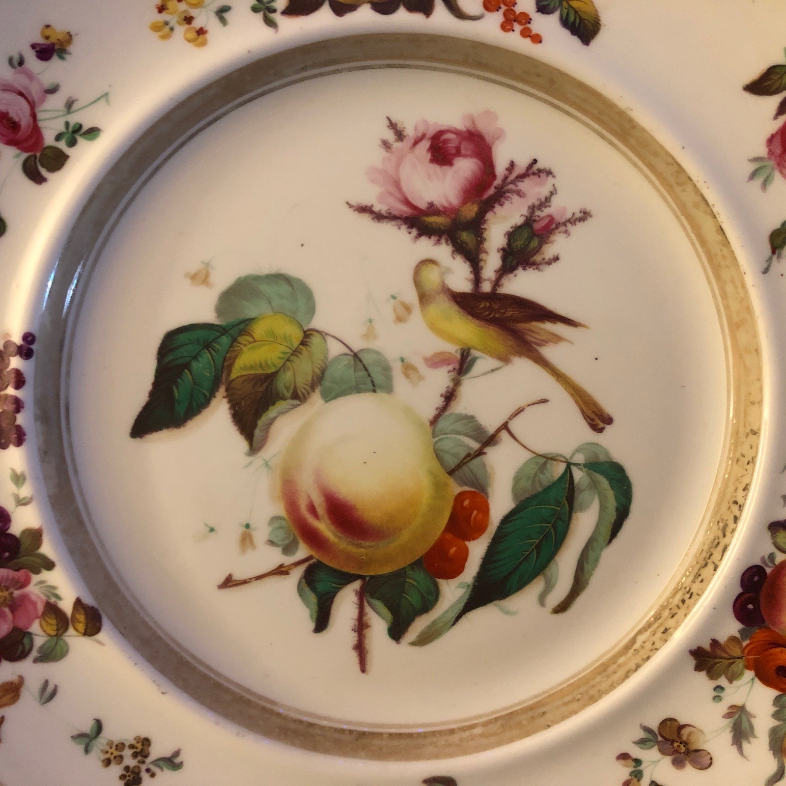 Madeley Soft Paste Porcelain Cabinet Plate Thomas Randall Shropshire