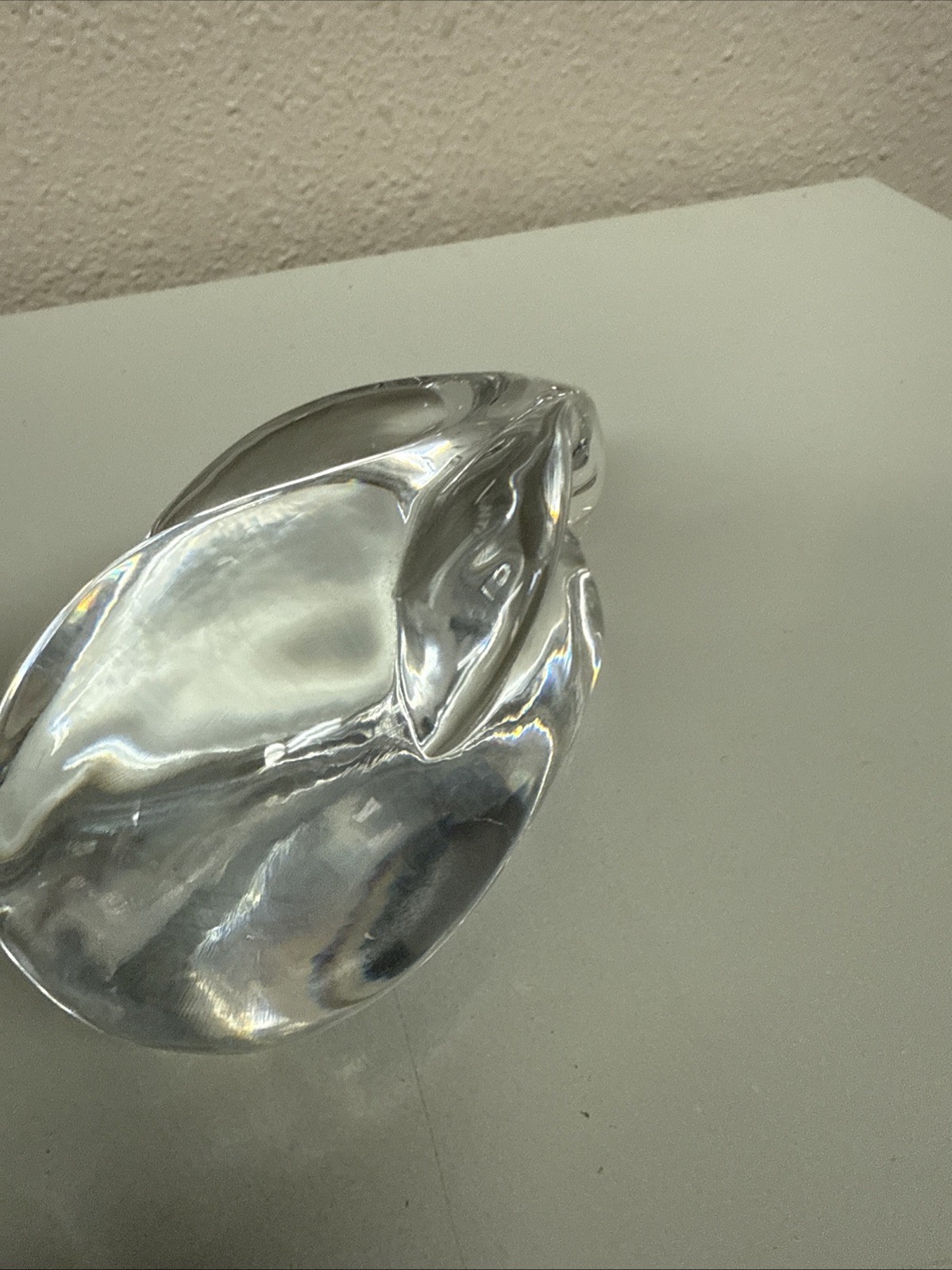 Atlantis Hand Made Lead Crystal Bunny Rabbit Figurine Paper weight Portugal