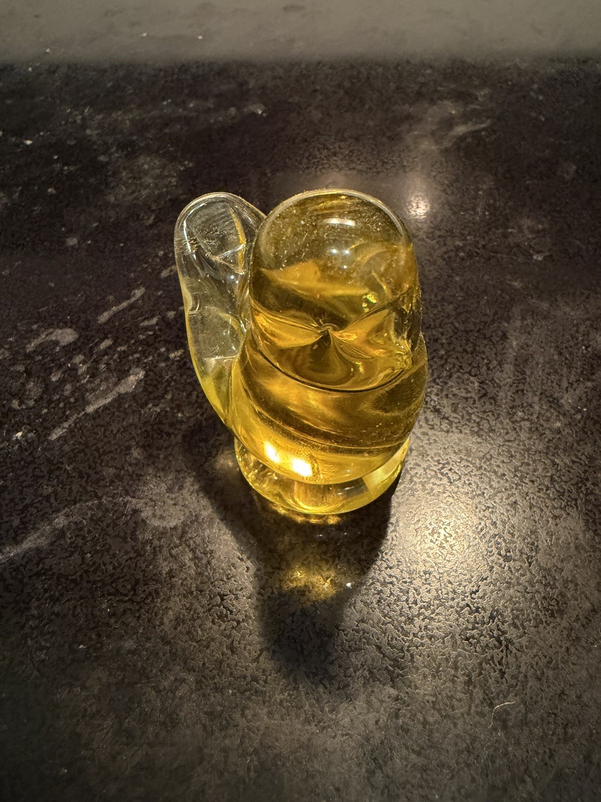 1 Titan Art Glass Golden Canary Signed by W Ward Dated 1994 PERFECT Condition
