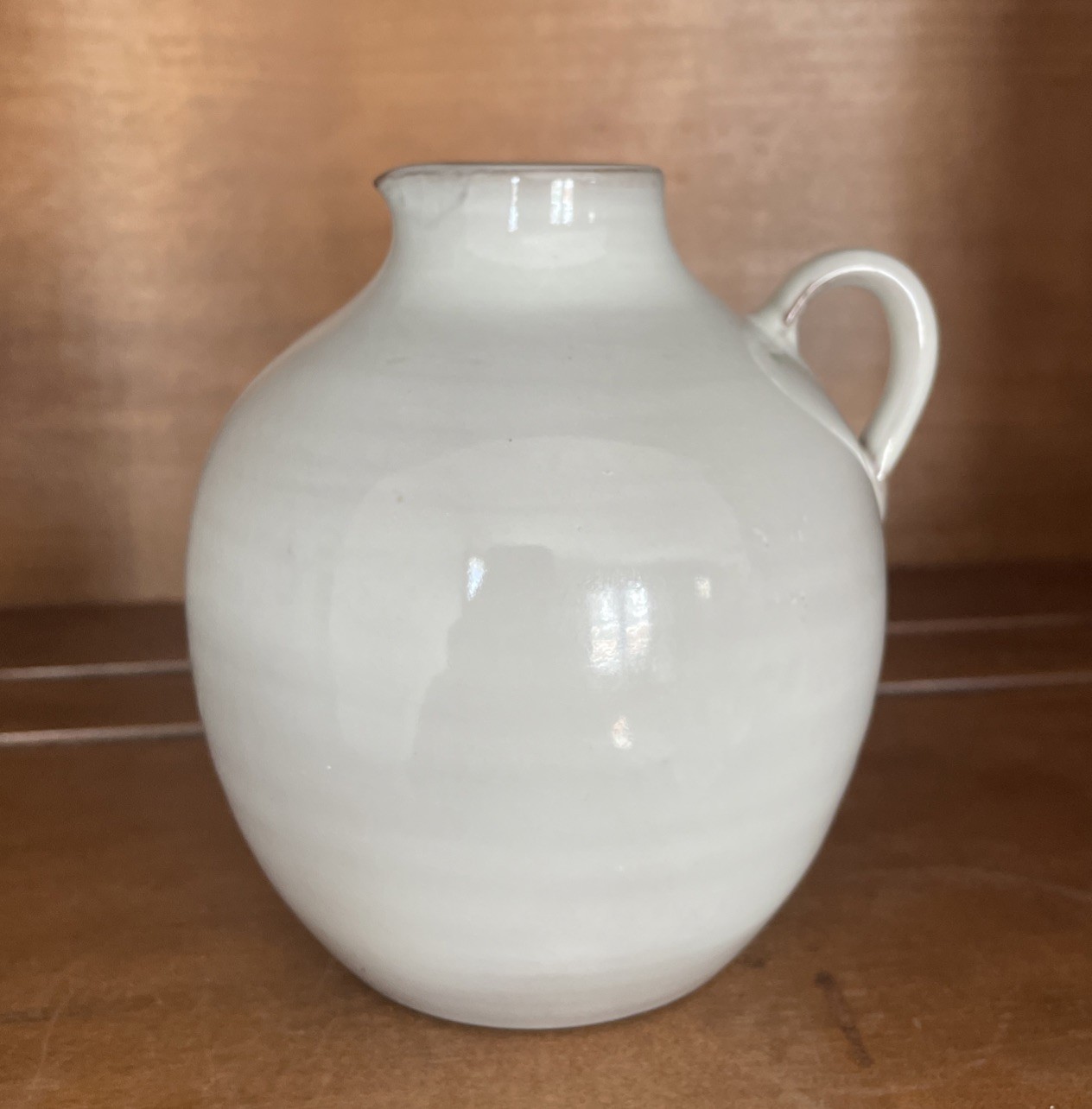 Jug Fris Edam Made In Holland 1960s Cream White Glazed Pottery 4.75” Excellent