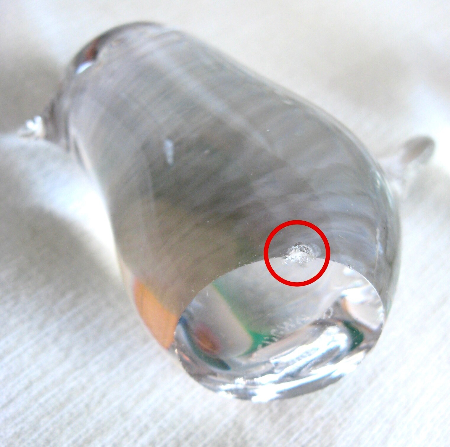 HAND BLOWN CLEAR GLASS Bird Figurines Paper Weights Lovebird Goose Swan Wedgwood