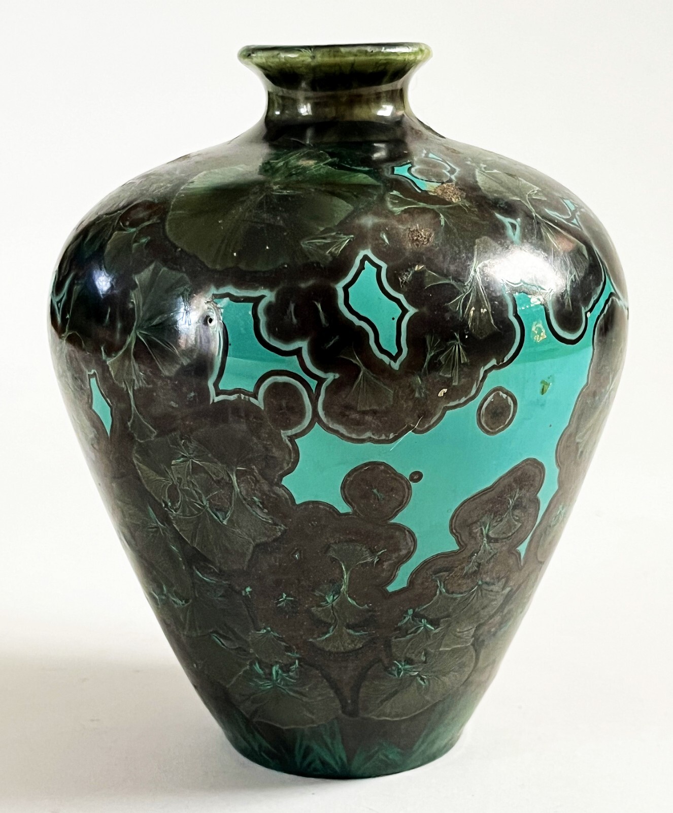 JON PRICE LAGUNA BEACH STUDIO ART POTTERY CRYSTALLINE PORCELAIN WEED POT VASE
