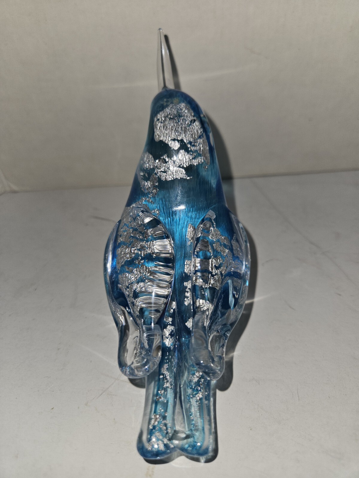 HTF Langham England Paul Miller Signed 5″ Hand-Made Art Glass Hummingbird