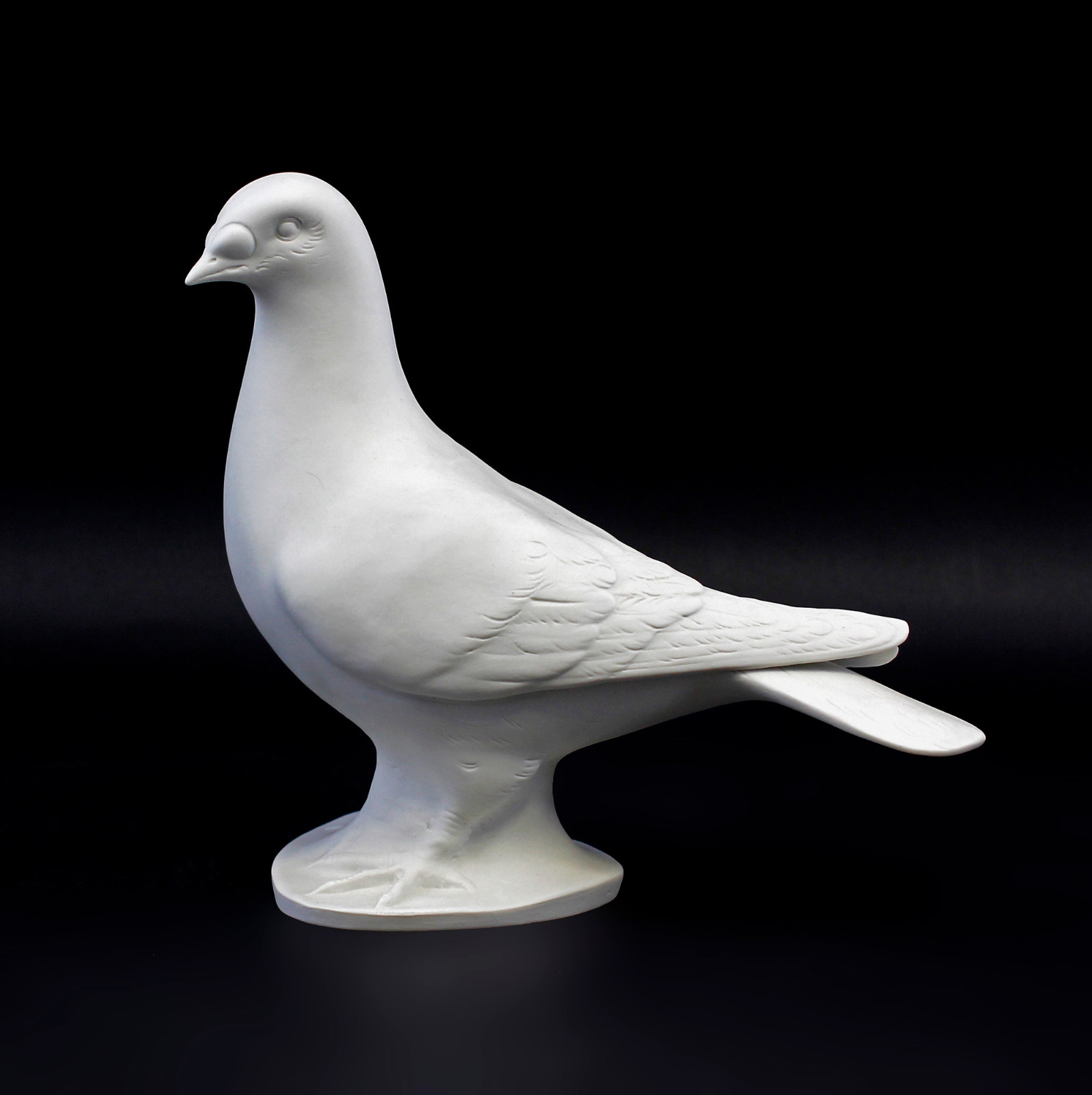 9942548-ds Porcelain Figurine Pigeon Bisque Wagner & Apel 8 5/16×3 7/8×7 1/2in