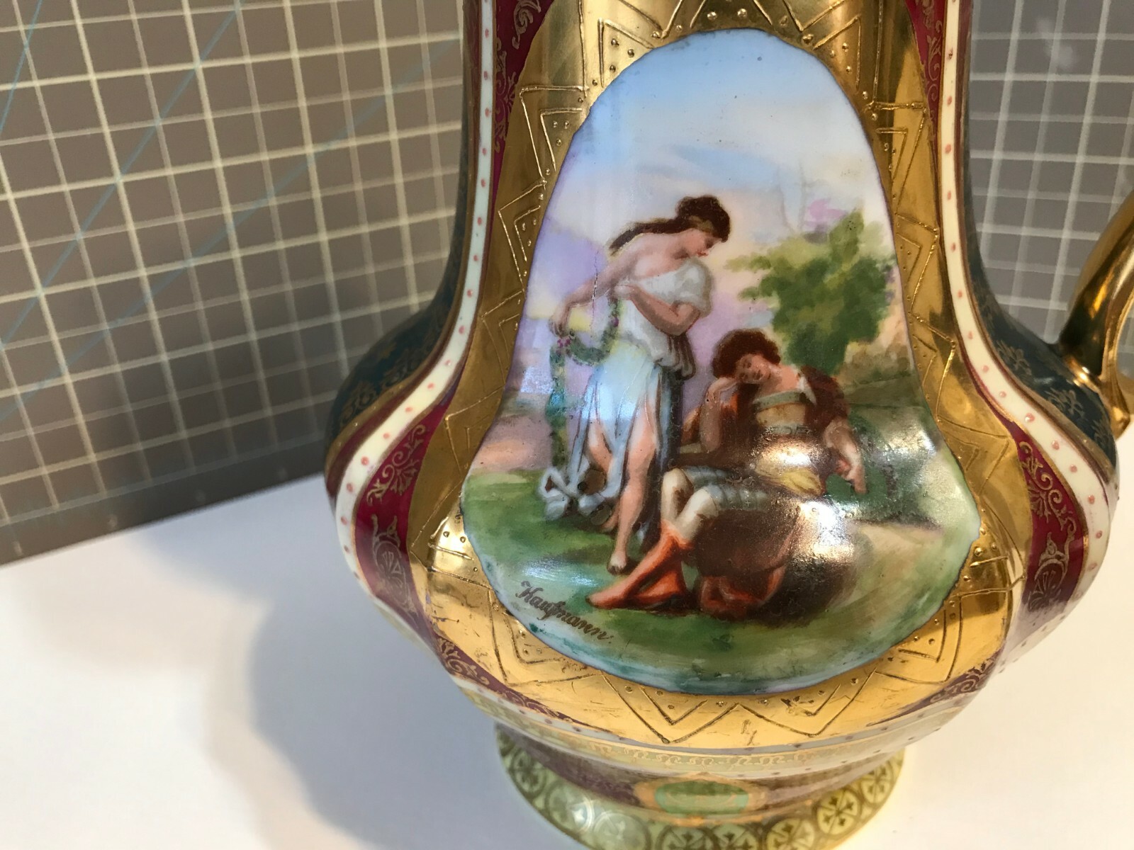 Royal Vienna Austria Coffee/Tea Server – Beehive Mark – Signed By Kaufmann