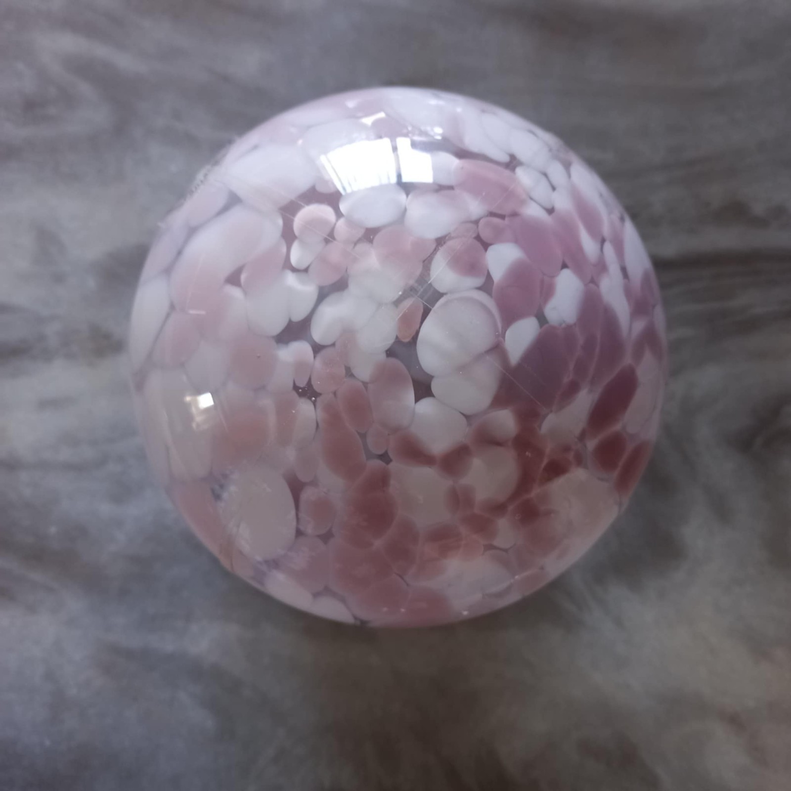 Large Decorative Art Glass 2Pc Mushroom Jar Canister Fairy Lamp Table Home Decor