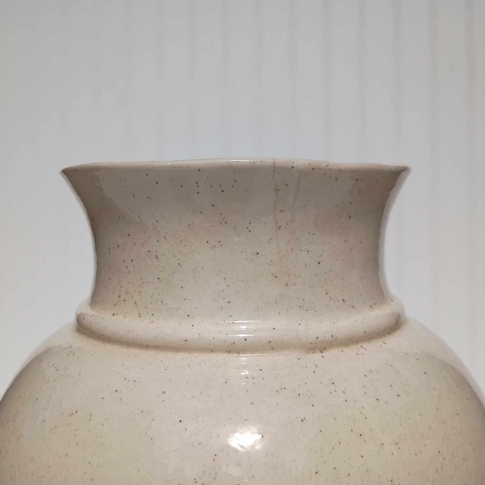 Vintage Ceramic Floral Vase D Hague Victorian Style Hand Painted Flowers Pottery