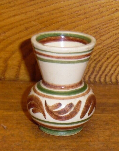 Miniature / Small Pottery Vase – Ange Wagner – 2 7/8″ – Crazing